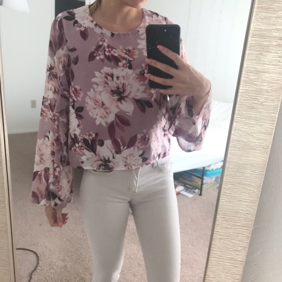 Charlotte Russe Tops - Charlotte Russe Floral Blouse Charlotte Russe Tops - Charlotte Russe Floral Blouse